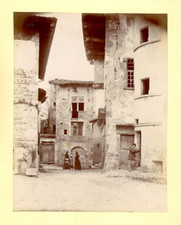 Scène villageoise vintage d'occasion  Pagny-sur-Moselle