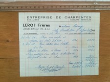 Facture leroi frères d'occasion  Angers-