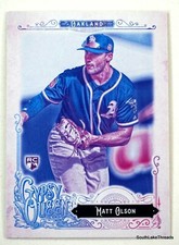2017 Topps Gypsy Queen Missing Black Plate RC SP Matt Olson #14 Oakland A’s comprar usado  Enviando para Brazil