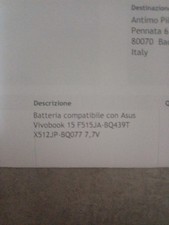 Batteria compatibile asus usato  Monte di Procida