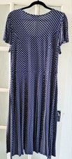 Navy blue polka for sale  BILLERICAY