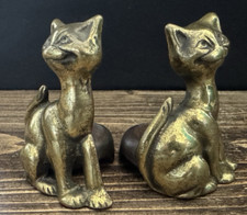Antique brass cat for sale  WIMBORNE