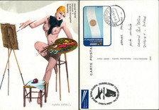 Usado, Pintor modelo cartão postal da Argentina comprar usado  Enviando para Brazil