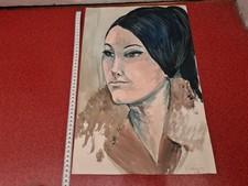 Tableau ancien gouache d'occasion  Rodez