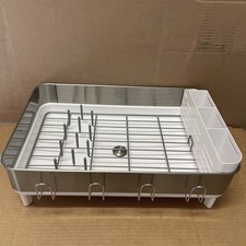 Rack de secagem de louça Simplehuman estrutura de aço inoxidável branco KT1209 comprar usado Rack de secagem de louça Simplehuman estrutura de aço inoxidável branco KT1209 comprar usado  Enviando para Brazil