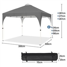 Pop gazebo 3x3m for sale  IPSWICH