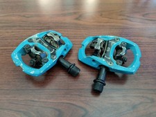 Pedais de bicicleta Issi Trail II dupla face sem clipes azul-petróleo, 9/16", sem travas comprar usado  Enviando para Brazil