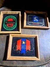 Usado, LOTE DE 3 FOTOS VINTAGE DE CERVEJA HEINEKEN LOWENBRAU MICHELOB comprar usado  Enviando para Brazil