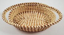 Cesta oval Gullah Sweetgrass cabo duplo arte popular 7 polegadas feita à mão comprar usado  Enviando para Brazil