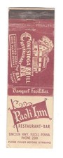 CONESTOGA MILL BRYN MAWR PAOLI INN PAOLI PA Capa Matchbook Vintage DA3-5 comprar usado  Enviando para Brazil
