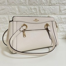 Bolsa tote Coach de couro branca, usado comprar usado  Enviando para Brazil