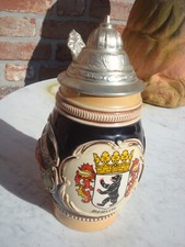 Bierkrug bierseidel zinndeckel gebraucht kaufen  Rhauderfehn