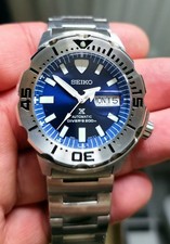 Seiko Prospex X relógio de mergulho deslumbrante mostrador azul moldura preta edição limitada 4R36A comprar usado  Enviando para Brazil