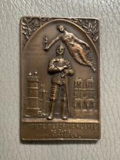Plaquette bronze jacques d'occasion  Paris IX