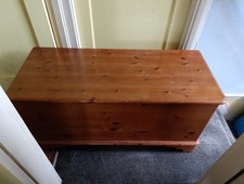 Antique pine ottoman for sale  WELLING