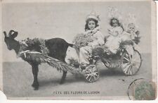 Cpa fete fleurs d'occasion  Soissons