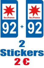 Stickers plaque auto d'occasion Stickers plaque auto d'occasion  Ingwiller