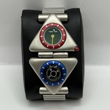 Relógio e bússola de aço inoxidável pulseira expansível unissex para trabalho 36 mm comprar usado  Enviando para Brazil