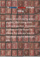 Gb Qv 1864-1879 1d Rose Lake Vermelho Placas sg43 sg44 176-186 - anúncio múltiplo comprar usado  Enviando para Brazil
