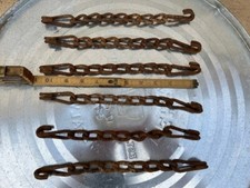 (6) De colección 10.5" Rústico Cadena Oxidada Campo Granja Salvamento Primitivo Maceta Colgador segunda mano  Embacar hacia Mexico