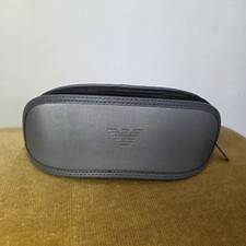 Óculos de sol/óculos Emporio Armani estojo com zíper cinza, usado comprar usado  Enviando para Brazil