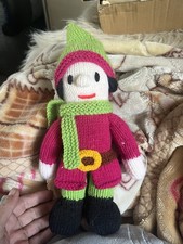 Christmas knitted elf for sale  RADSTOCK