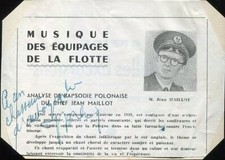 Jean maillot autographe d'occasion  Sète