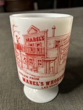 Caneca de café vintage roubada da Mabels Whore House vidro leitoso Fire King? EUA comprar usado  Enviando para Brazil