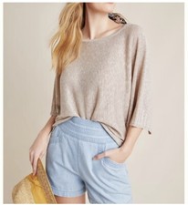 Suéter poncho Anthropologie Alicia cintilante tamanho médio  comprar usado  Enviando para Brazil