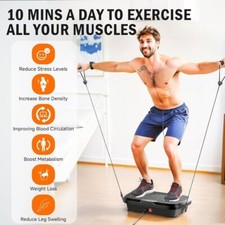 Maquina De Ejercicios Plataforma Vibratoria 10 Minutos Al Dia Fortalece Musculos, usado comprar usado  Enviando para Brazil