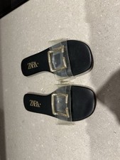Zara black sliders for sale  RICHMOND
