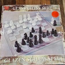 Glas schach brettspiel gebraucht kaufen  Gera