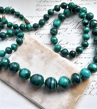 Vintage long malachite for sale  NORWICH