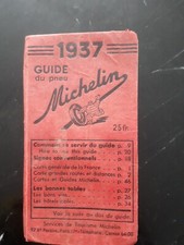 Guide michelin 1937 d'occasion  Paris XIX
