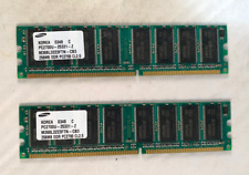 PAR 2x 256 MB Samsung DDR Computadora de Escritorio Memoria PC2700 PROBADA - ¡FUNCIONA!! segunda mano  Embacar hacia Argentina