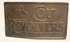 Fivela de cinto Lewis vintage colecionável bronze cor "revólver colt" comprar usado  Enviando para Brazil