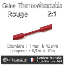 Gaine thermorétractable rouge d'occasion  France