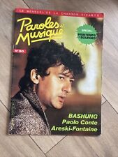 Bashung magazine paroles d'occasion  Auray
