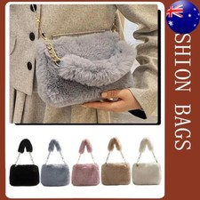 Bolsa de namoro diária feminina corrente bolsa quadrada bolsa tote de pele sintética macia bolsa satchel peluda comprar usado  Enviando para Brazil