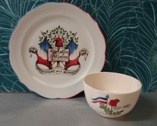 Assiette bol bicentenaire d'occasion  Concarneau