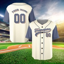 Camiseta de beisebol personalizada vintage nome e número da equipe, camisa de beisebol personalizada comprar usado  Enviando para Brazil