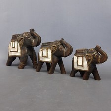 Sculture legno elefanti usato  Inverigo