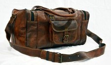 Bolsa Masculina de Couro Duffel Viagem Férias Bagagem Academia Genuína Fim de Semana Pernoite comprar usado  Enviando para Brazil