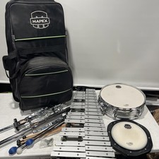 Kit de percusión campana tambor caja Mapex soportes de xilófono y bolsa rodante segunda mano  Embacar hacia Mexico