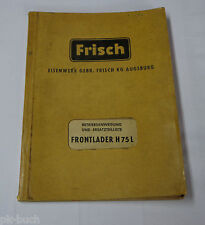 Betriebsanleitung frisch front gebraucht kaufen  Wilhelmshaven