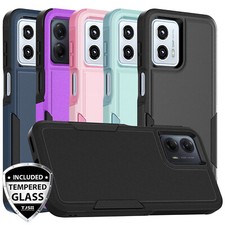 Usado, Capa resistente camada dupla + vidro temperado para Moto G Power 5G 2024 comprar usado Usado, Capa resistente camada dupla + vidro temperado para Moto G Power 5G 2024 comprar usado  Enviando para Brazil