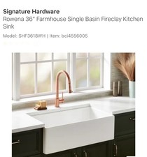 Signature hardware shf3618wh for sale  Hammond