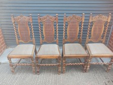 Four carved oak for sale  LEAMINGTON SPA