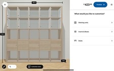 Ikea kallax oak for sale  DINAS POWYS