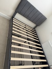 Grey ottoman storage for sale  LEICESTER